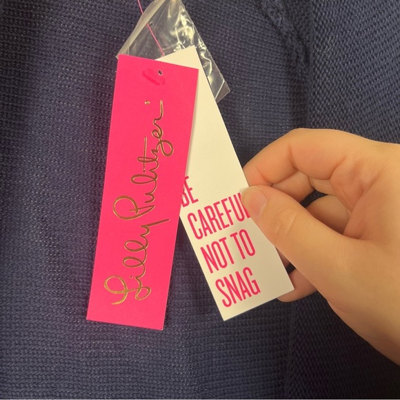 NEW Lilly Pulitzer Tatum Cardigan - True Navy size XS - Picture 9 of 9